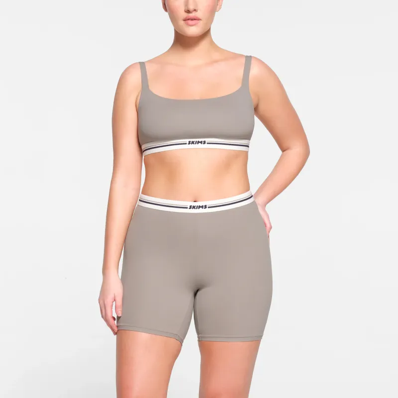 SKIMS FITS EVERYBODY Series LOGO BIKE SHORT Leggings Women's SMOKE/Gray-2