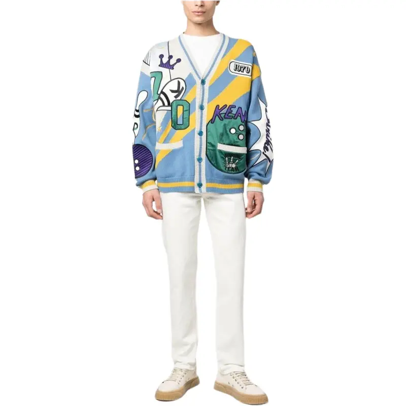 KENZO Sweaters Men Blue-3