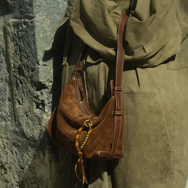Songmont Cow Leather Bag Accessory Unisex Sandalwood & Camel & Color Block/Sandalwood & Gravel & Color Block-6