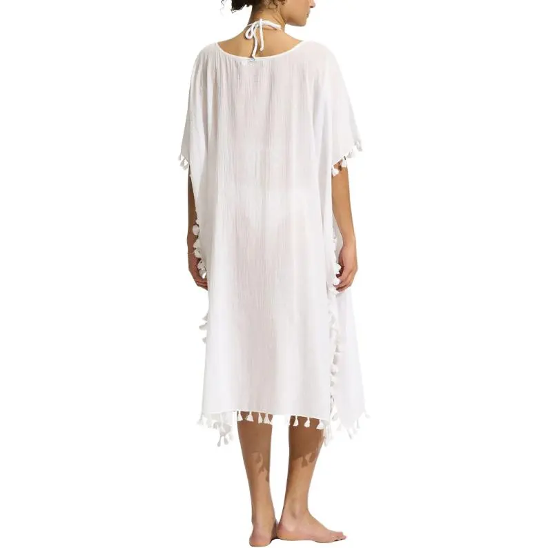 SEAFOLLY Short Sleeved Dress Women's White-1