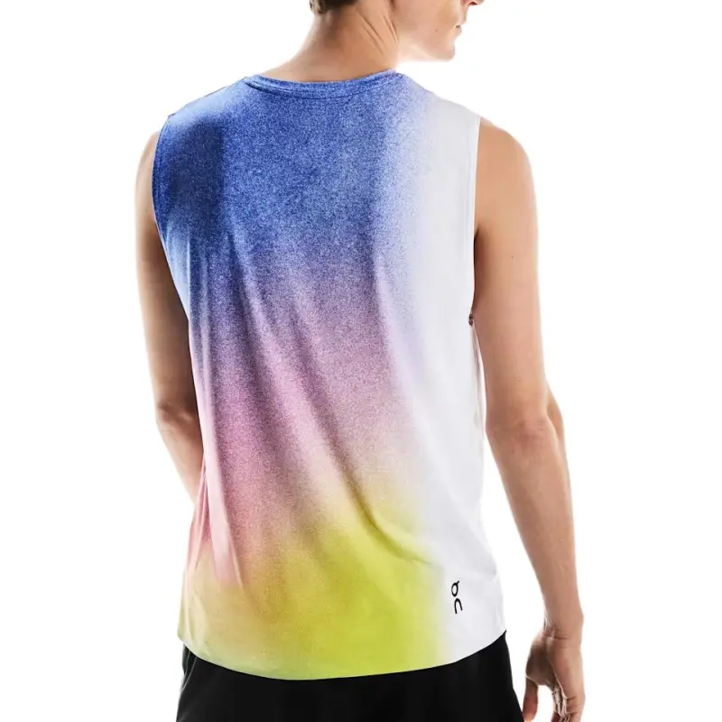 On CourtTank Tank Top Men's White | Indigo-2
