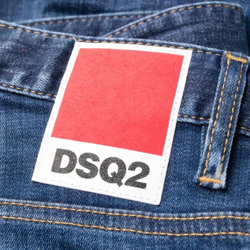 DSQUARED 2 Paint Splatter Effect Distressed Jeans-8