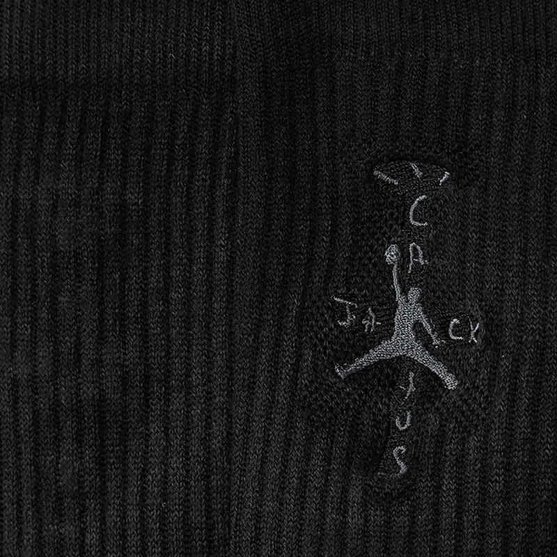 Jordan X Travis Scott Crew Sock Black-2