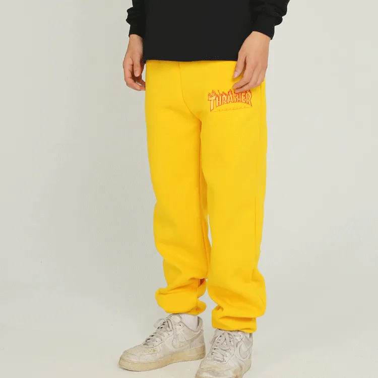 Thrasher Sweatpants Unisex Yellow-2