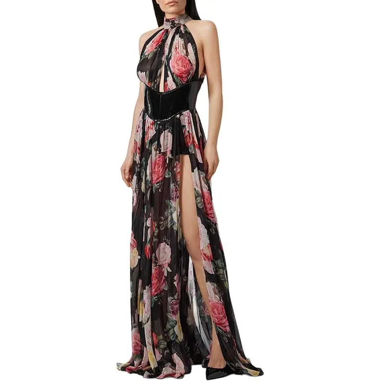 PHILIPP PLEIN Vittoria Floral Print Gown-1
