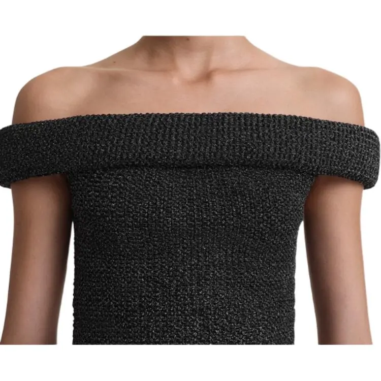 TOTEME Roll Off shoulder Knitted Top-4