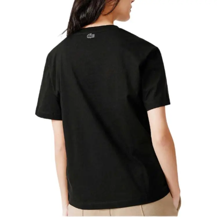 LACOSTE T Shirts Women's Black-3