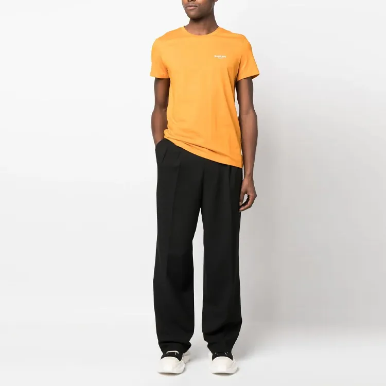 BALMAIN T Shirts Men Orange-1