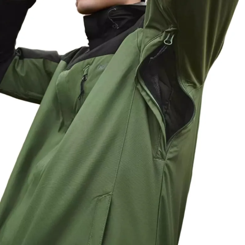 Columbia Water Resistant Warm Heat Reflective Windbreaker Jacket Men's Green-5