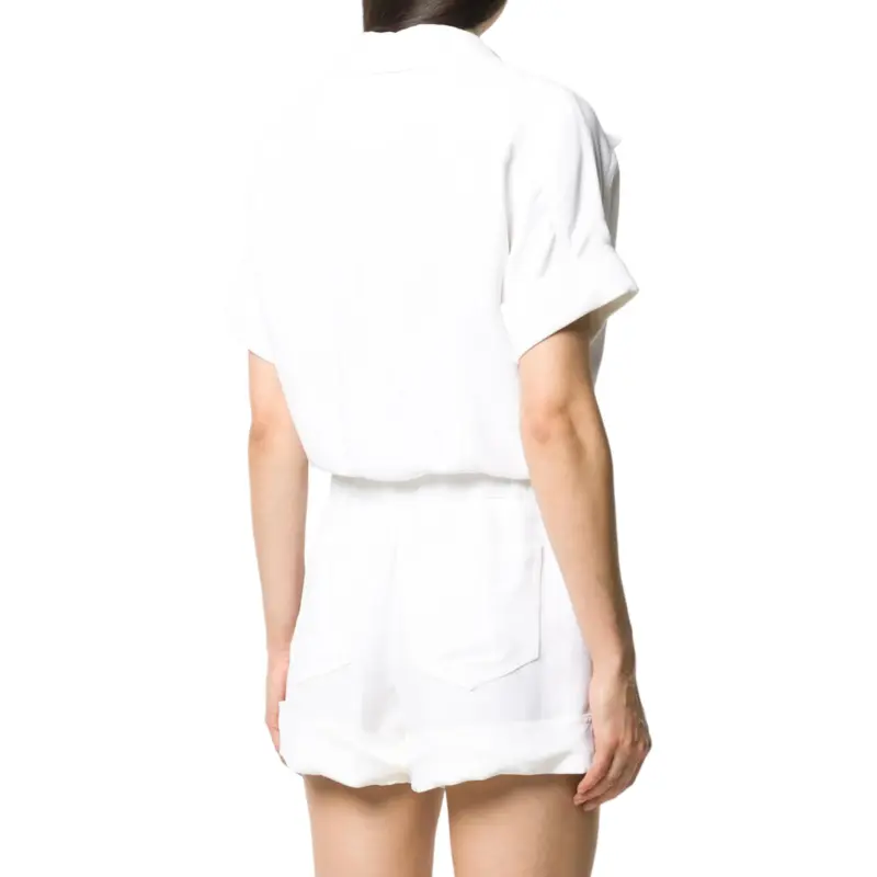 BALMAIN Peak lapel Short Playsuit-2