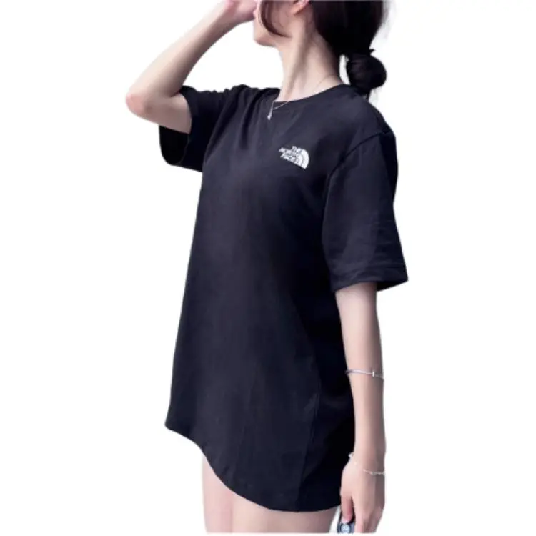THE NORTH FACE Cotton Basic Ss R Tee Black Korea Version-3