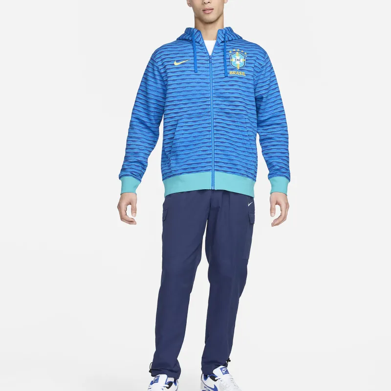 Nike Brazil Club Fleece Men's Nike Soccer Full Zip Hoodie-4