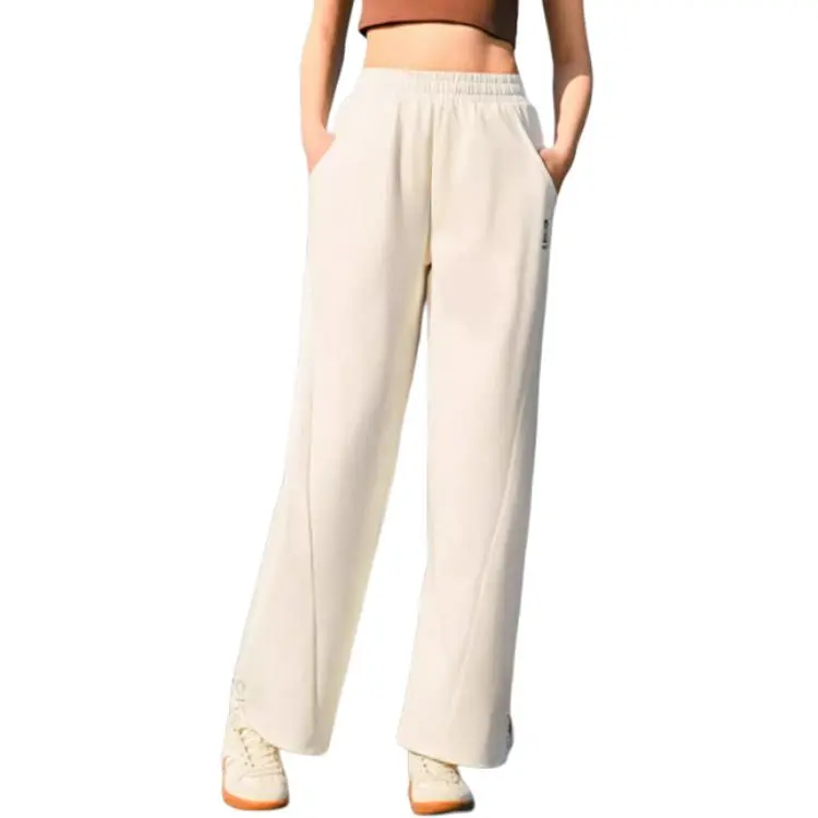 Anta Sports Life Collection Knitted Sweatpants Women's Warm Jade White-1