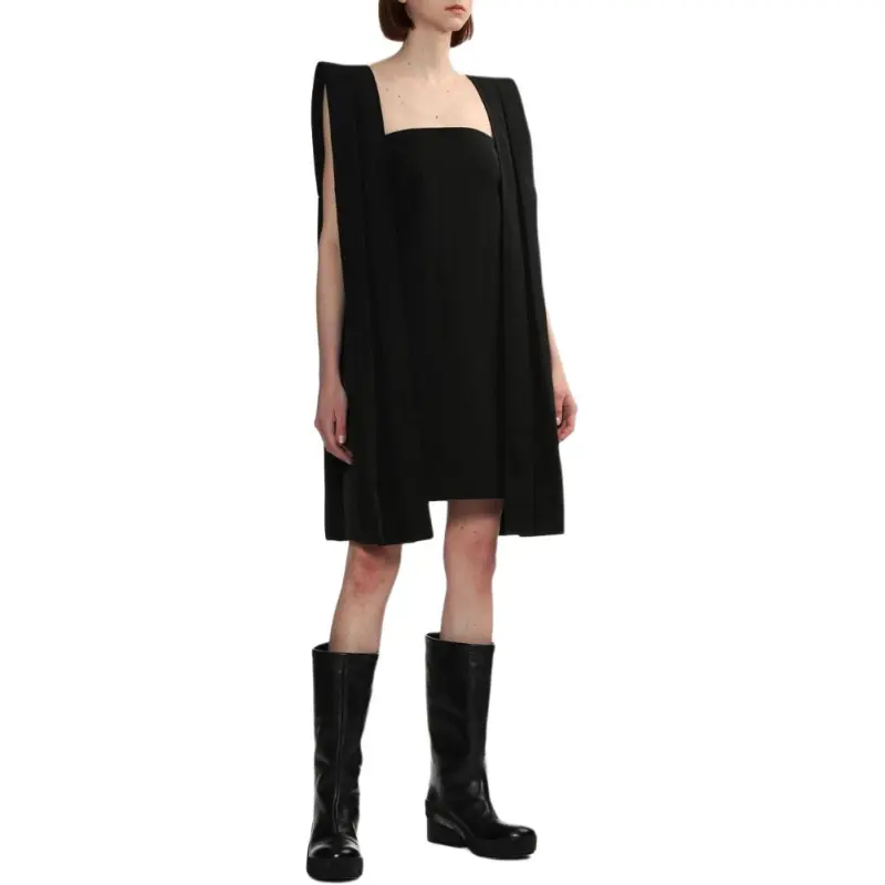 WE11DONE Pleat detail Sleeveless Minidress-6