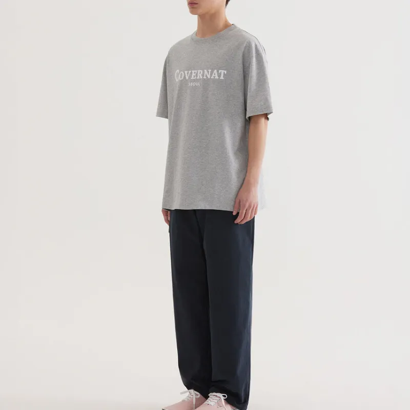 COVERNAT SS25 T Shirt Unisex Gray-3