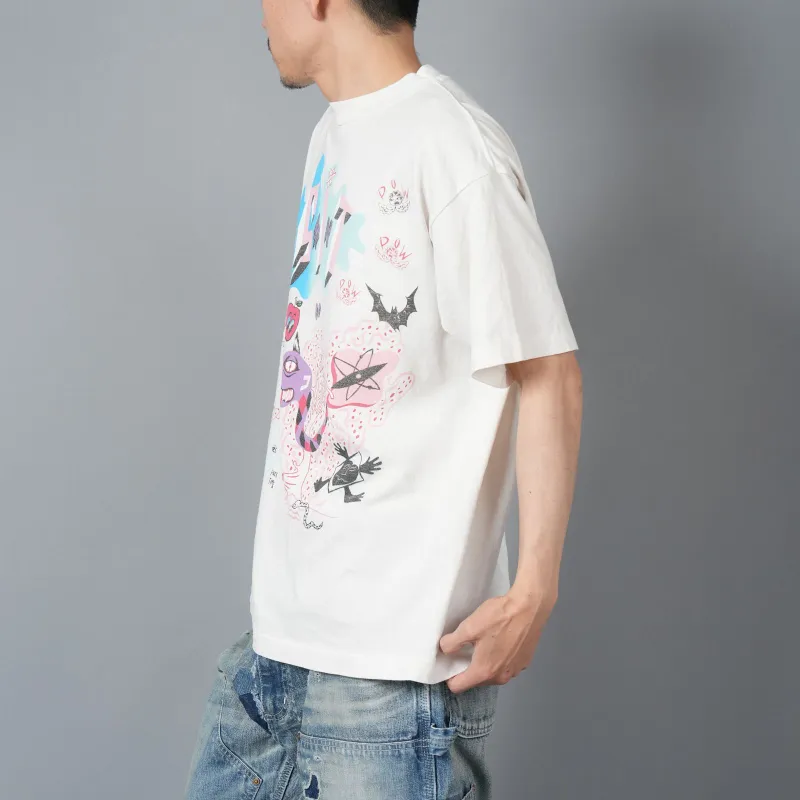 SAINT Mxxxxxx Illustration print T shirt-4