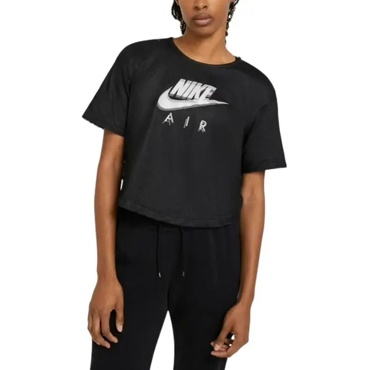 Nike Women's Air Mesh T shirt Black-2