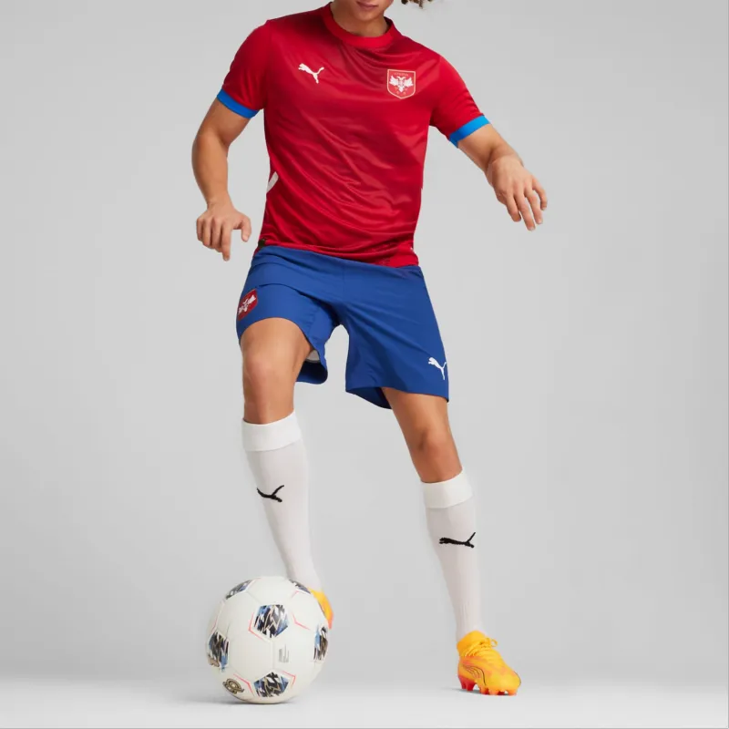 PUMA Serbia 2024 Men's Home Soccer Jersey-2