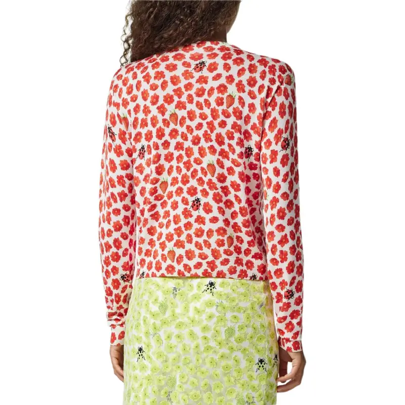 VERSACE Floral Printed Button Up Cardigan-3