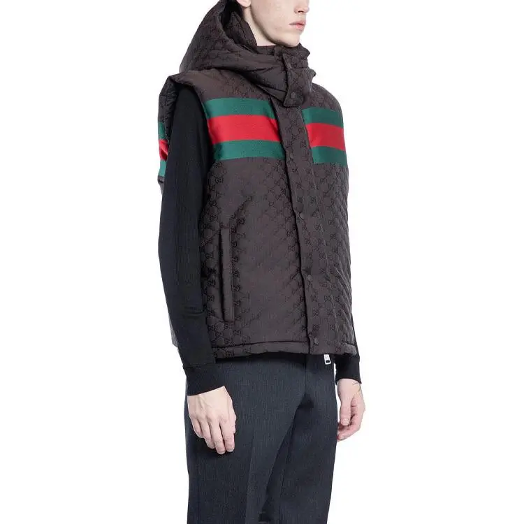 GUCCI Gg Printed Padded Gilet-5
