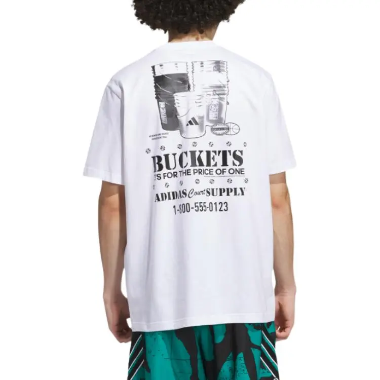 Adidas Free Shipping With AdiClub Get Buckets Graphic Tee-3