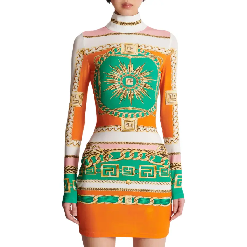 BALMAIN Graphic print Bodycon Dress-1