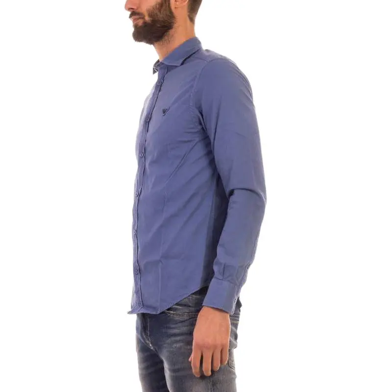 ARMANI JEANS Shirts Men Blue-2