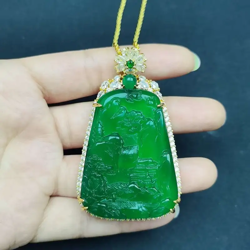 Gifts Jade Necklaces Unisex-5