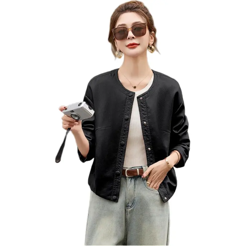Fele.d Leather Jackets Women's-10