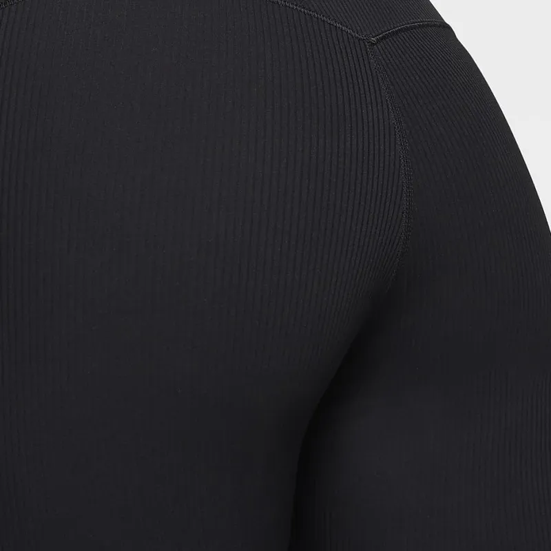 Nike Zenvy Rib Women's Gentle Support High Waisted 8' Biker Shorts-2