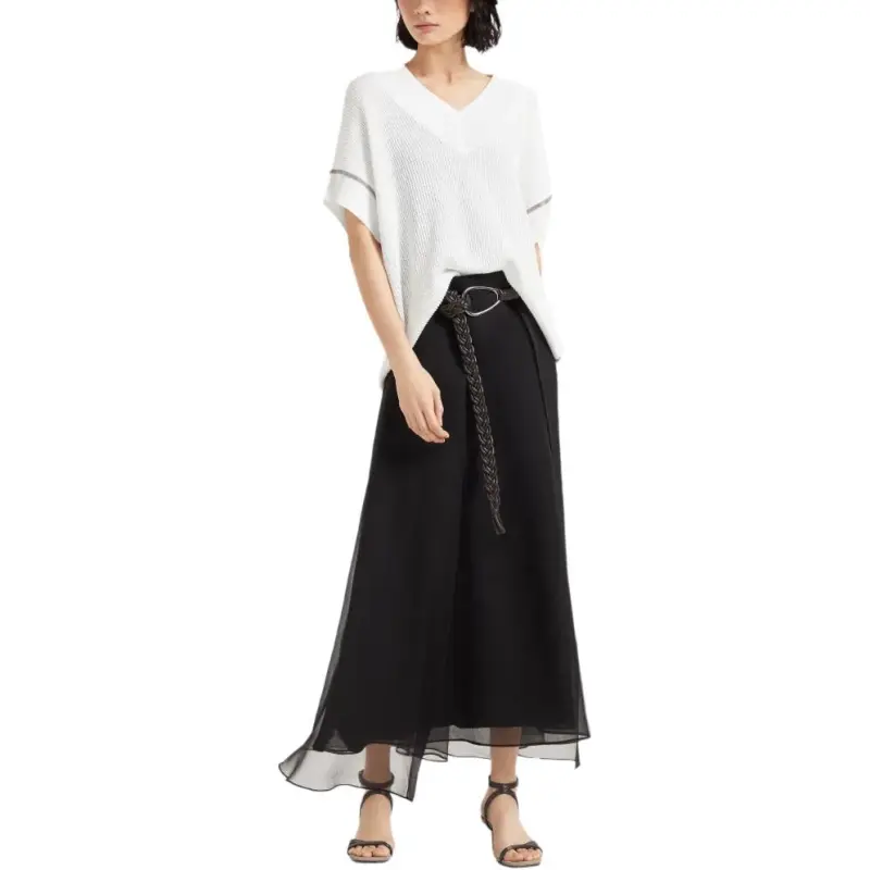 Brunello Cucinelli English Rib Knit T Shirt-3