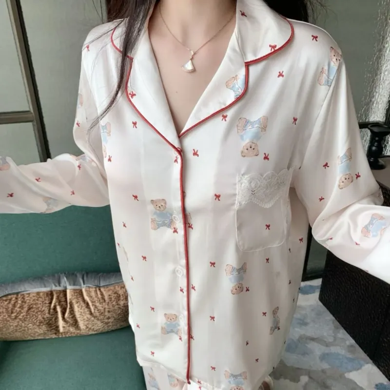 WANANNI Pajama Set Women's White-1