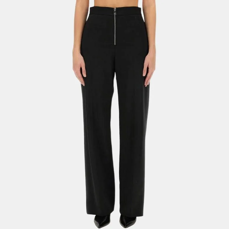 MSGM Classic Zip Detailed Trousers-5
