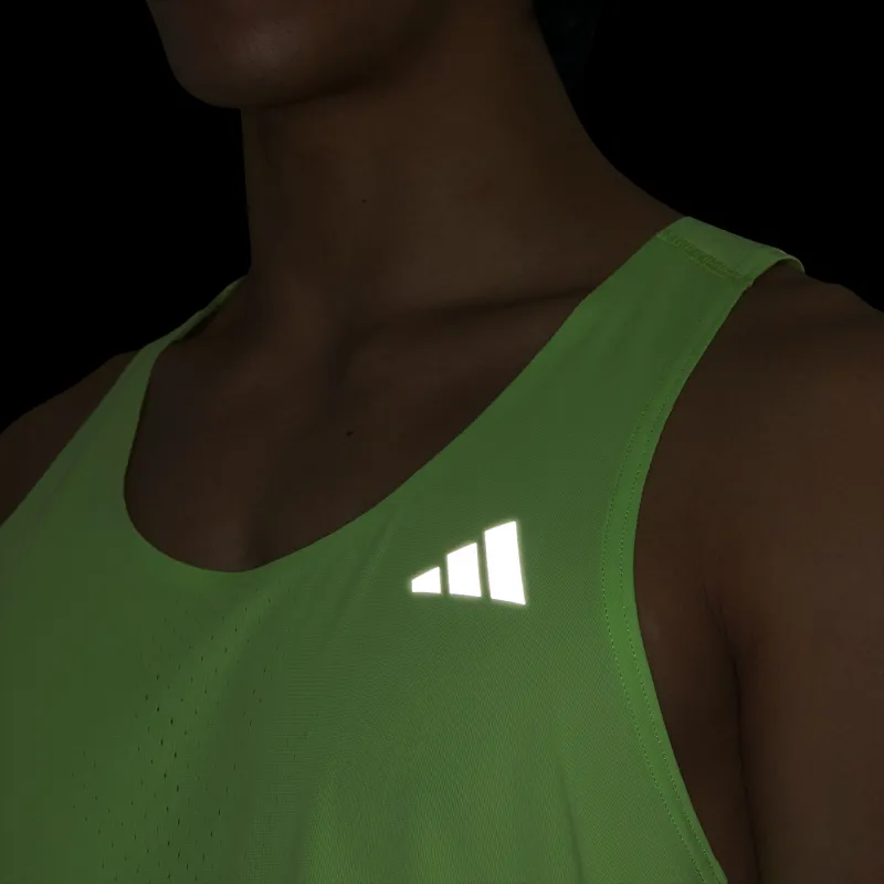 Adidas Tank Top Unisex Pulse Lime Green/Dark Silver Gray-3