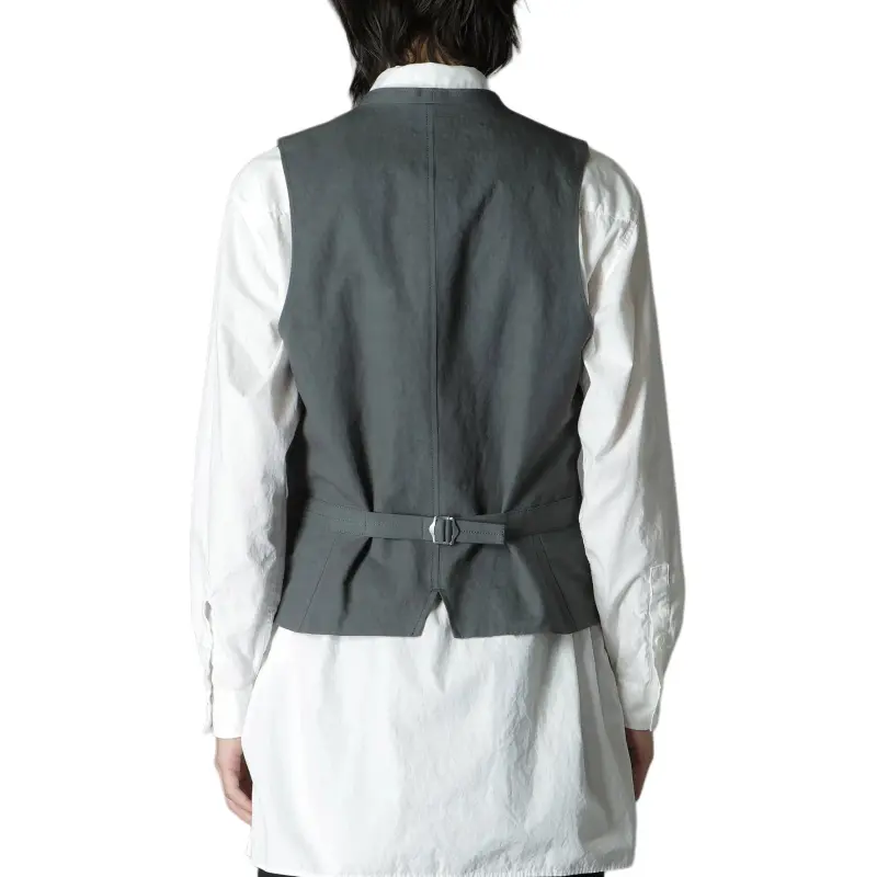 Yohji Yamamoto Ground Y FW24 Vest Unisex Khaki-7
