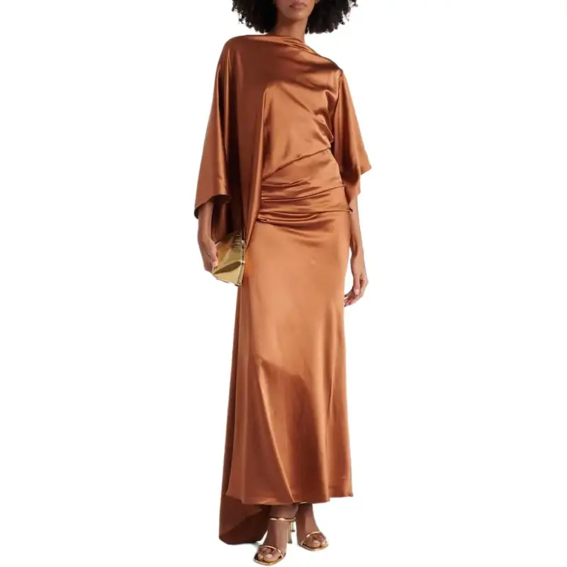 Christopher Esber Asymmetric Long Silk Dress-2