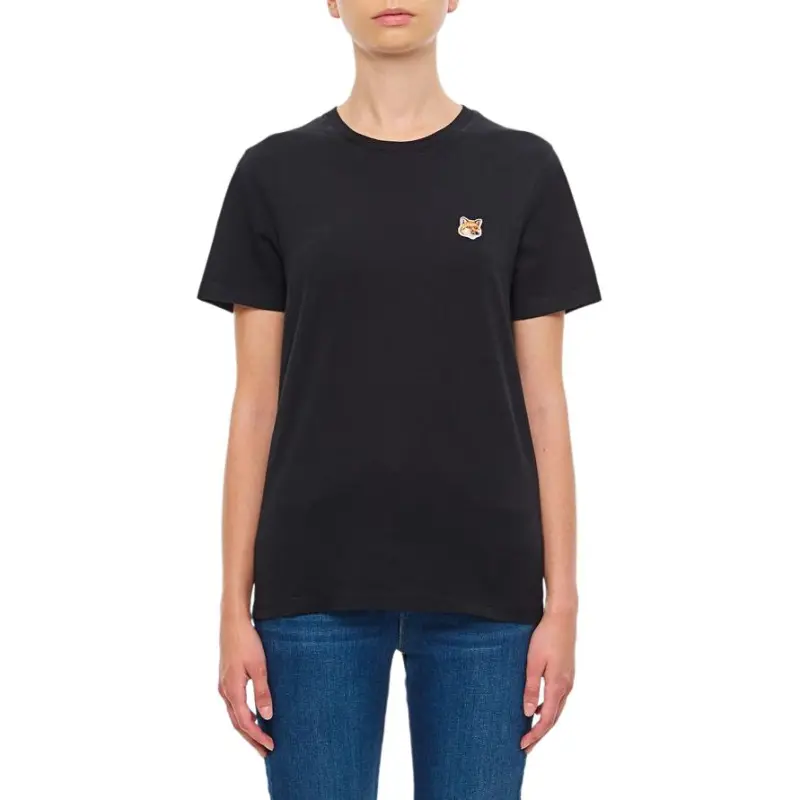 Maison Kitsune Fox Head Patch Crewneck T Shirt-3