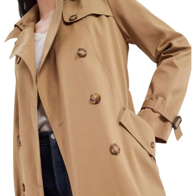 INES DE LA FRESSANGE Trench Coat Women's Apricot-4