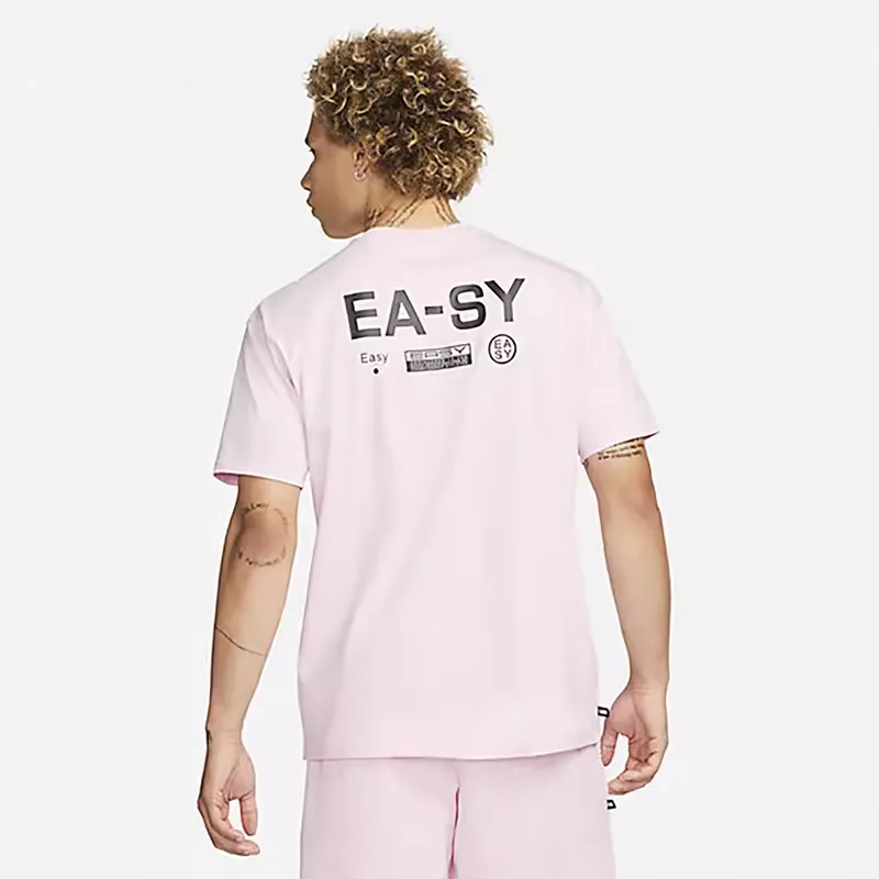 Nike Drop Shoulder Sleeve T-Shirt Men's Pink-4