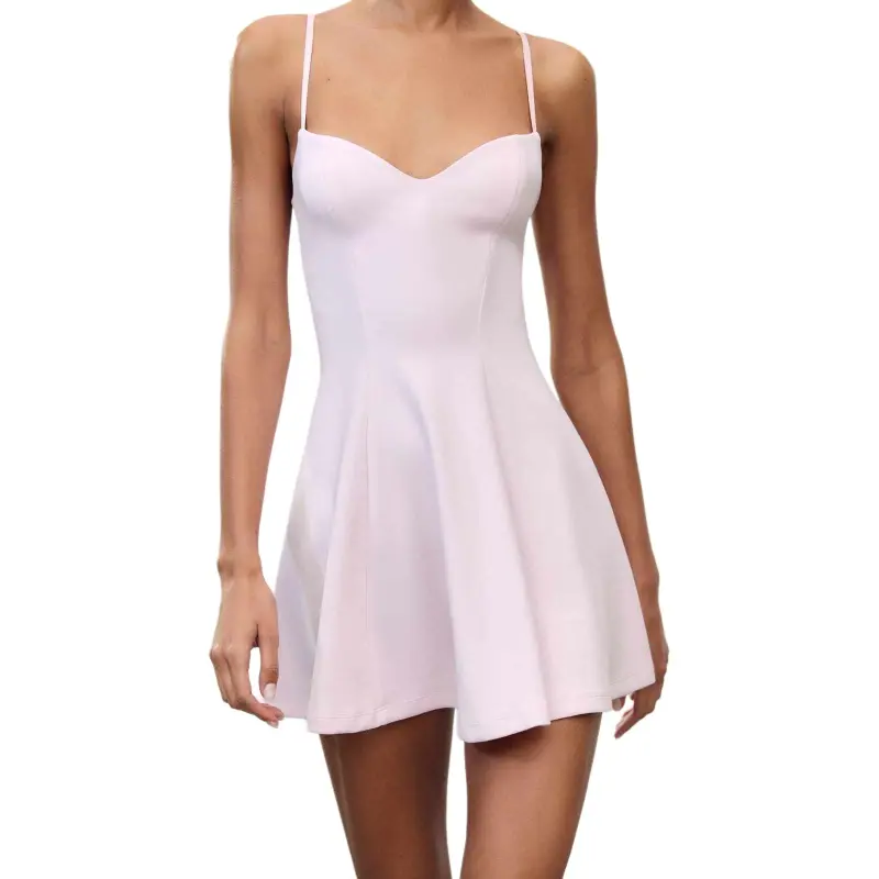 ZARA Slip Dresses Women's Pink-4