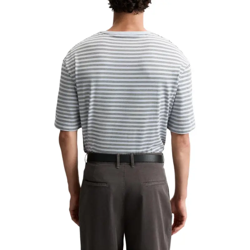 ZARA T-Shirts Men Light Blue-3