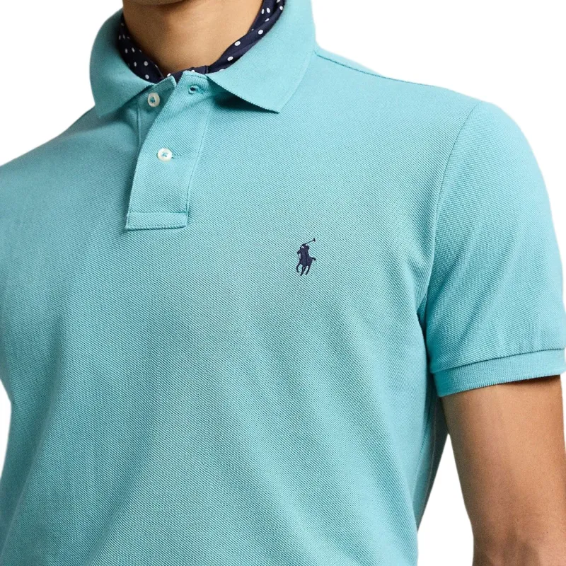Polo Ralph Lauren Logo Embroidered Straight Hem Polo Shirt-5