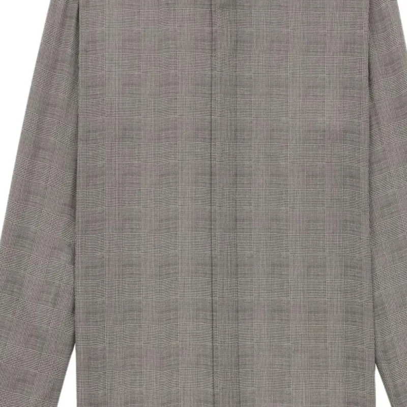 SAINT LAURENT Checked Button Up Shirt-2