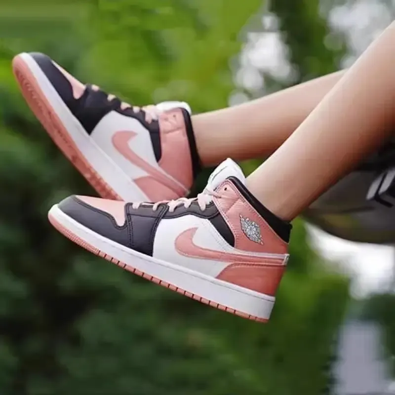 Jordan 1 Mid White Light Madder Root GS-1