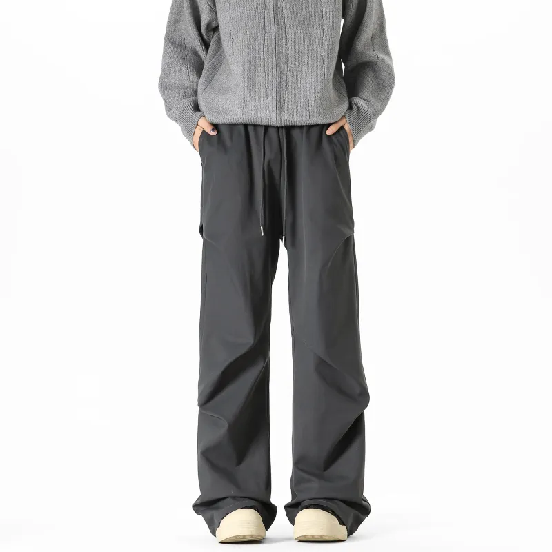 TESTUNG Casual Pants Unisex Black-30
