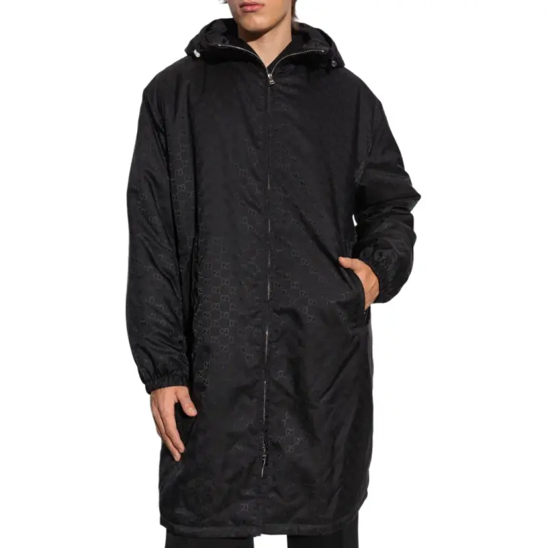 GUCCI Zip Up Hooded Coat-2