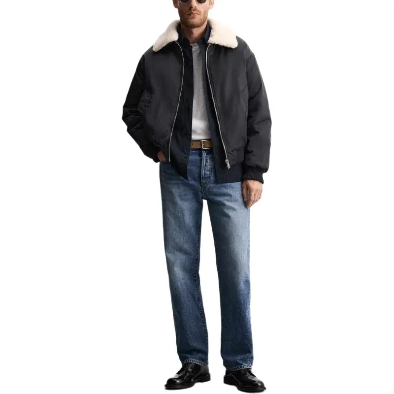 ZARA Jackets Men Blue-1