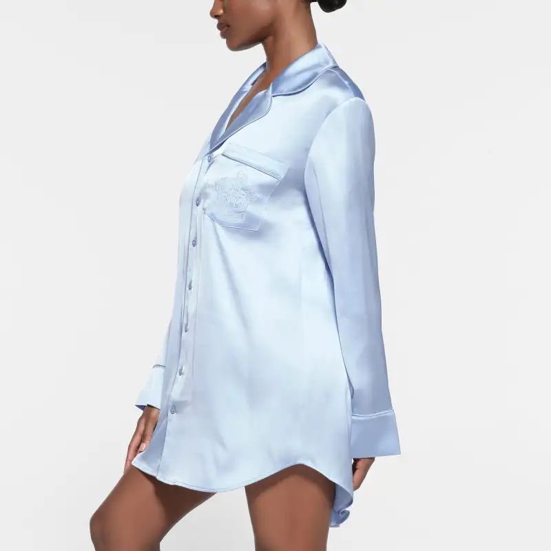 SKIMS Nightgown Women's CELESTE/Sky Blue-2