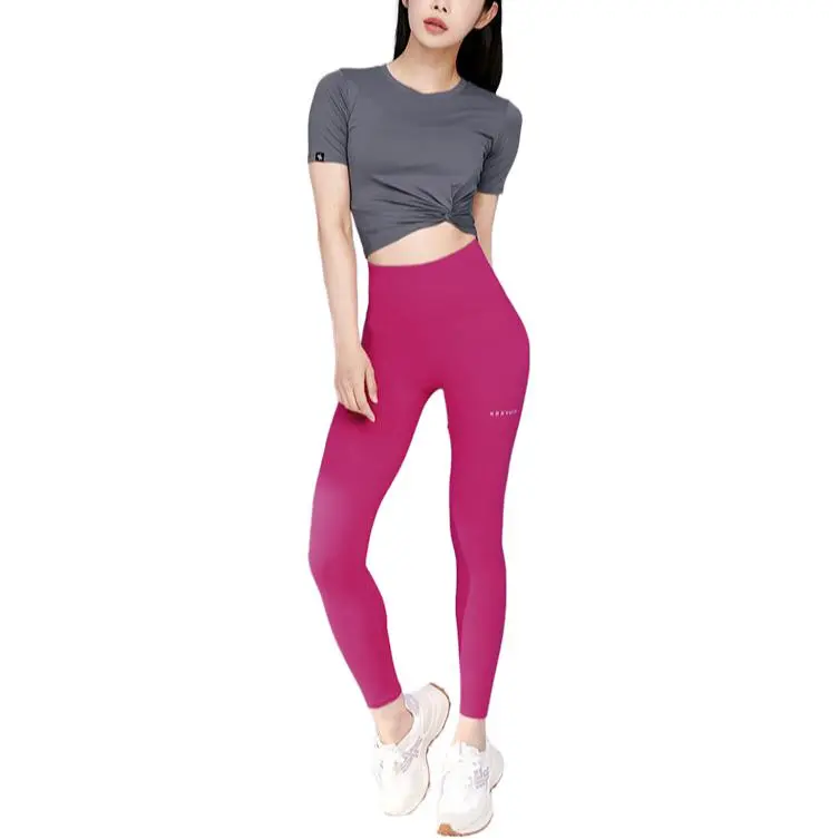 XEXYMIX Yoga Pants Women's Dark Rose Red-1