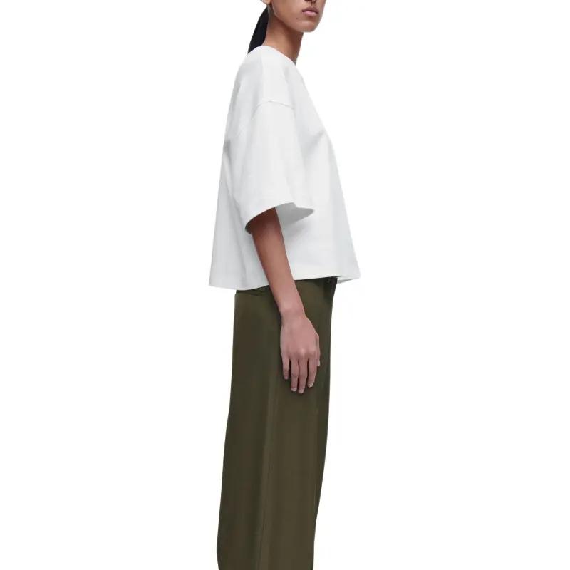 COS Drop Shoulder Sleeve T Shirt Women's White-3